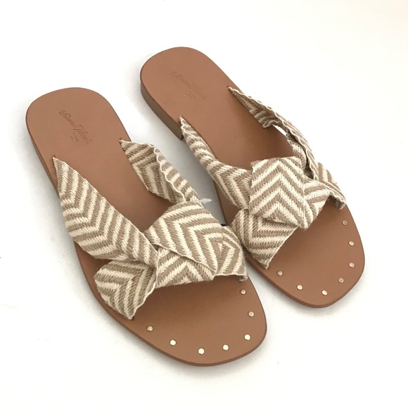 UNIVERSAL THREAD Knotted Slide Sandals Tan Slip On Sandals Women’s Size 7.5 - Picture 15 of 15